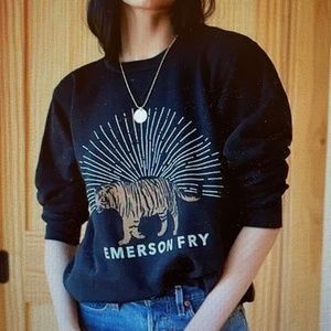 Emerson Fry Tiger Sweatshirt Black Medium